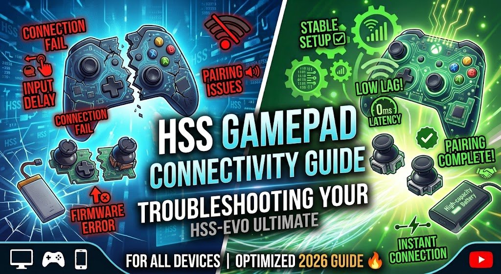 Connector HSSGamepad: Fix Setup, Pairing, and Input Lag Connector hssgamepad